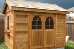 8ft x 10ft - Eavestyle Red Cedar Tongue and Groove with Cedar Shakes