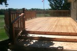 Custom cedar deck