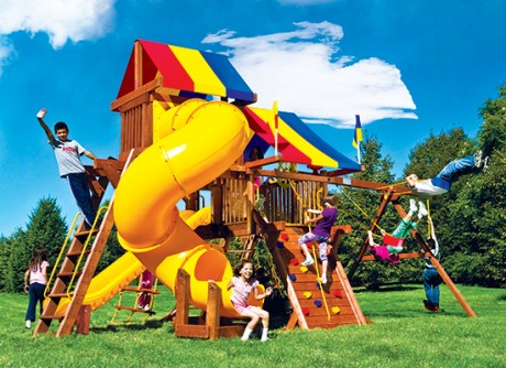 19J Rainbow Castle Pkg V with 360˚Spiral Slide