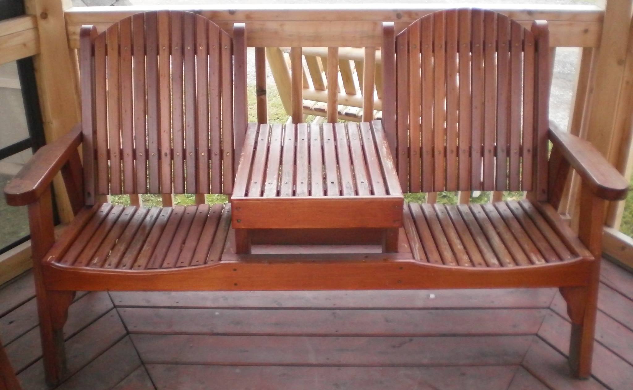 Red Cedar gossip bench 1"x 2" $789